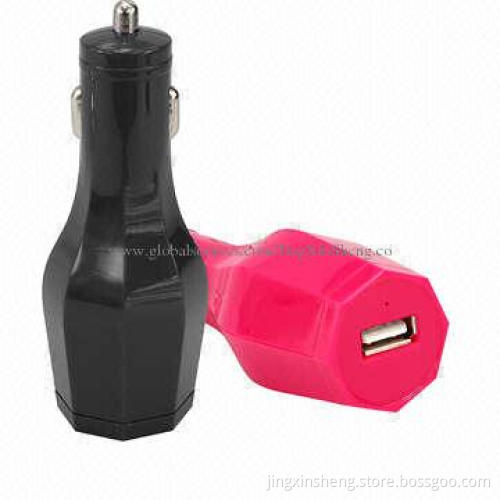 Portable Car Charger, Gorgerous Appearance, with Output 5V 2A